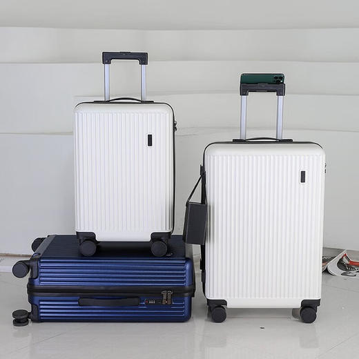 【多样屋专柜】形象派X.X.PIE形象派流动条纹拉杆箱行李箱米白色 20寸 商品图5