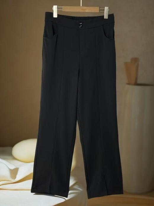 已停发，预计3.4日发【诗铭洛可】MJ117前开叉西裤垂感两粒扣垂感裤 商品图7