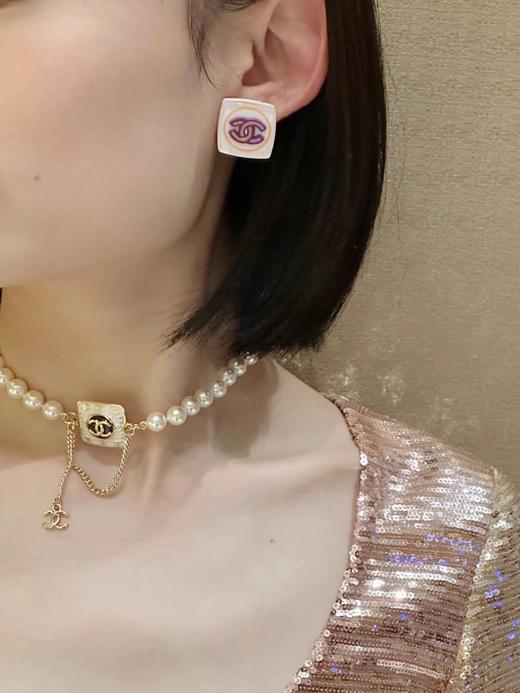 香奈儿   白胖方金c珍珠项链  （XTY） 商品图6
