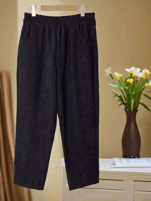 已停发，预计3.4日发【诗铭洛可】W332条绒裤显瘦萝卜裤 商品图8