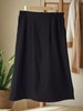 【诗铭洛可】W616半裙侧边松紧腰后开叉设计裙B8-1 商品缩略图2