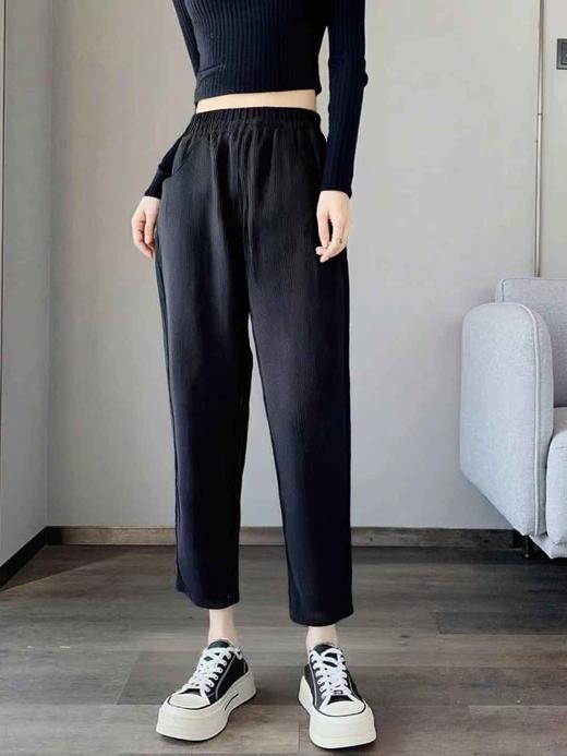 已停发，预计3.4日发【诗铭洛可】W332条绒裤显瘦萝卜裤 商品图6