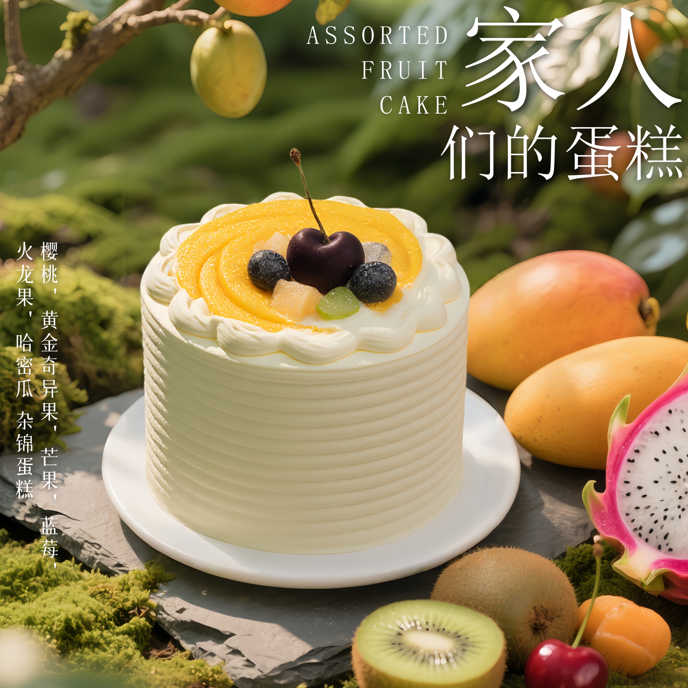 贝家烘焙 | 什锦杂果-家人们的蛋糕