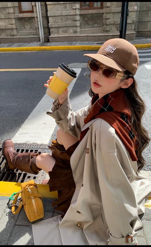 缪缪 24新品柜子同步 彩色抽绳棒球帽 （CO） 商品图9