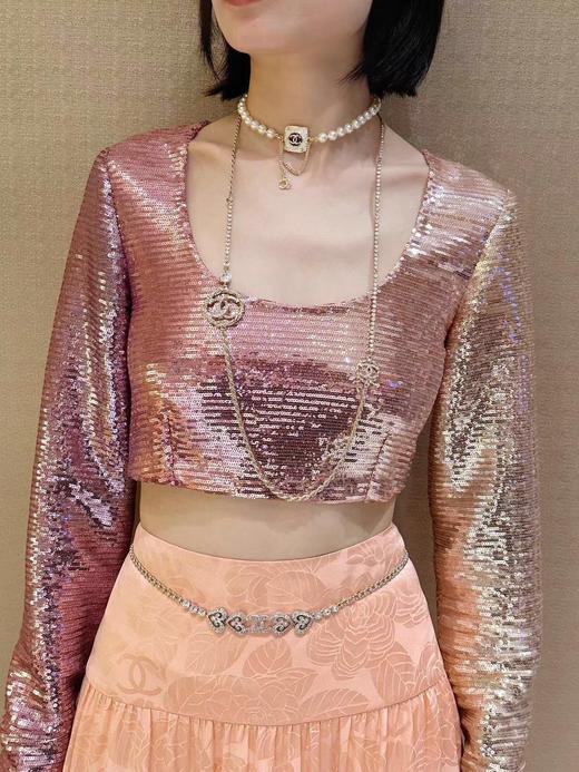 香奈儿   白胖方金c珍珠项链  （XTY） 商品图4