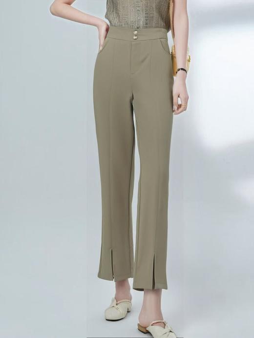 已停发，预计3.4日发【诗铭洛可】MJ117前开叉西裤垂感两粒扣垂感裤 商品图6