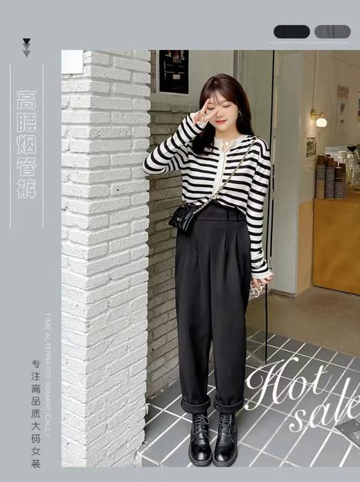 已停发，预计3.4日发【诗铭洛可】W675呢料鱼骨裤 商品图0