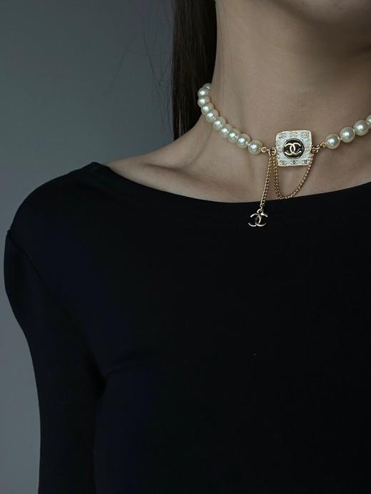 香奈儿   白胖方金c珍珠项链  （XTY） 商品图1