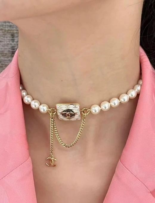 香奈儿   白胖方金c珍珠项链  （XTY） 商品图7