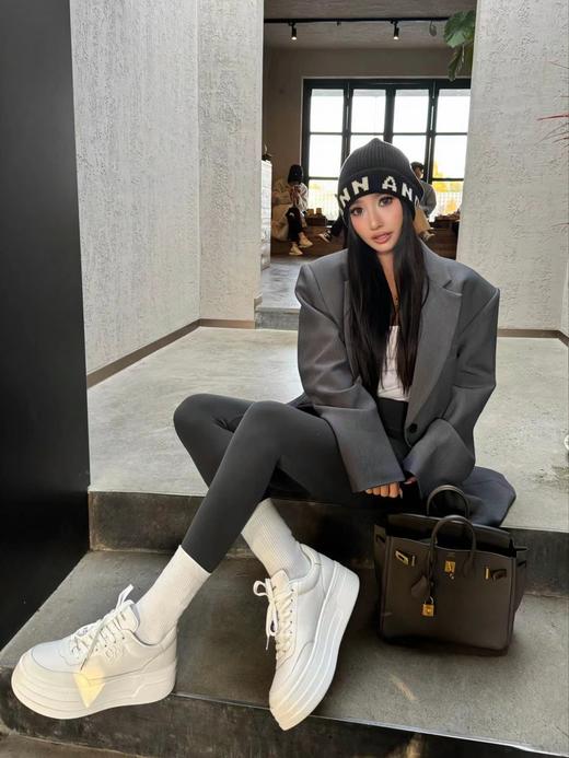 Ann Andelman厚底增高小白鞋 (DBG) 商品图2