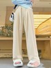 参与8折活动 【诗铭洛可】MJ195云感裤流苏腰带绳休闲直筒裤 商品缩略图3