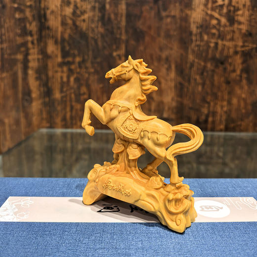 新款马到成功°黄杨木摆件 商品图8