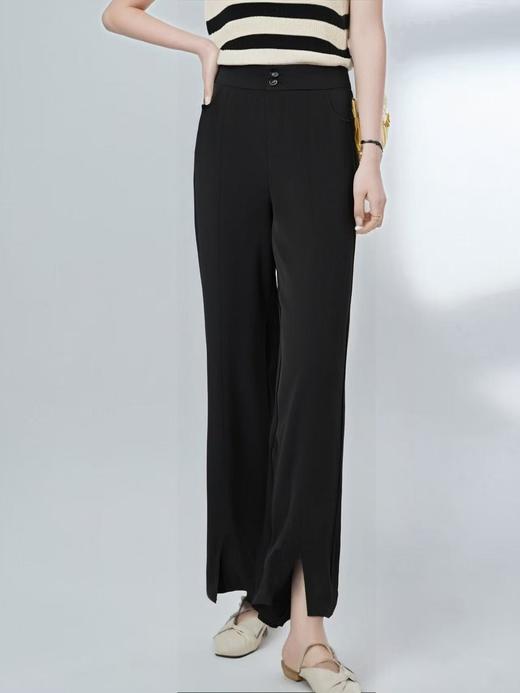 已停发，预计3.4日发【诗铭洛可】MJ117前开叉西裤垂感两粒扣垂感裤 商品图2