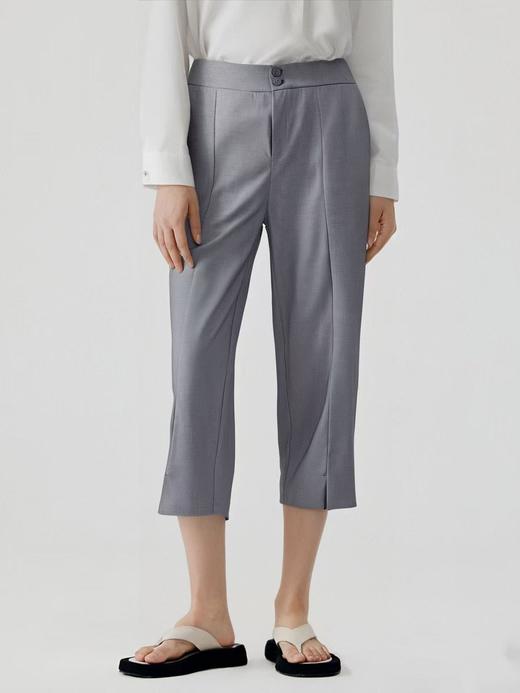 已停发，预计3.4日发【诗铭洛可】W907小脚裤开叉两粒扣品质九分裤 商品图1