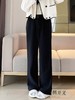 【诗铭洛可】（加绒）MJ311条纹开叉裤秋冬加绒两粒扣直筒裤B17-3 商品缩略图0