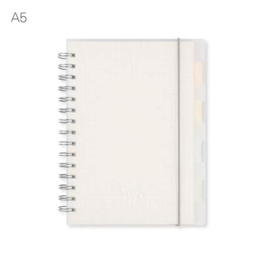 初品PP分类线圈本A5/120页/多格式（横线、网格、空白）到店自选或备注发货 商品图0