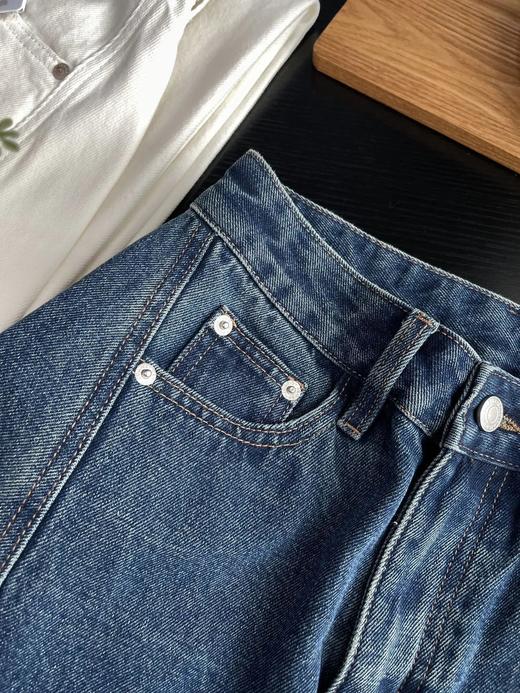 开间同款分割切线休闲百搭宽松牛仔裤 ME901 商品图12