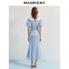 玛克门店发货：MAXRIENY法式复古感方领鱼尾连衣裙(货号:MF86DR018) 商品缩略图3