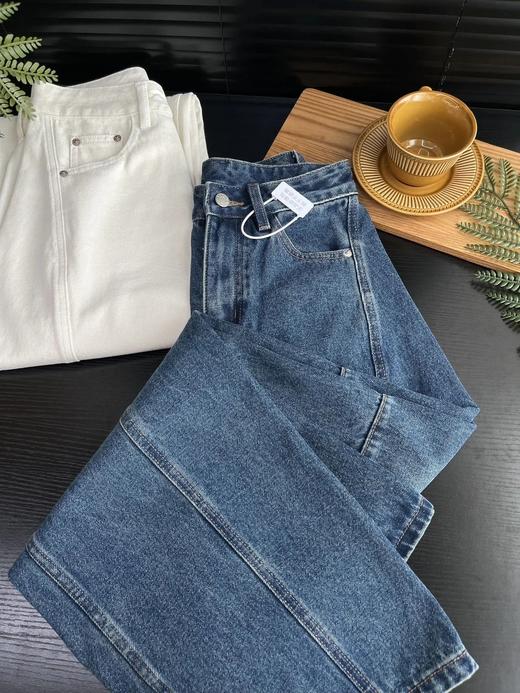 开间同款分割切线休闲百搭宽松牛仔裤 ME901 商品图4