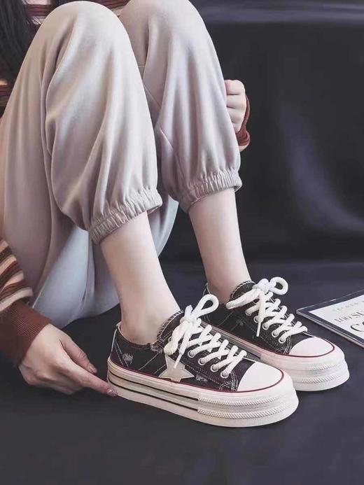 【HF】无忧购“清仓大促”韩版学生休闲百搭四季可穿帆布鞋（截单后3-5天发货) 商品图2