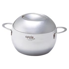 日本Craft apple系列双耳锅加厚复合不锈钢锅2.7L