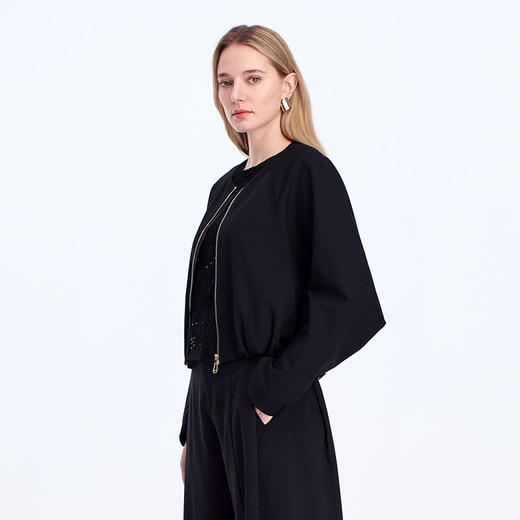 EITIE休闲时尚设计感短款夹克8304005 商品图5