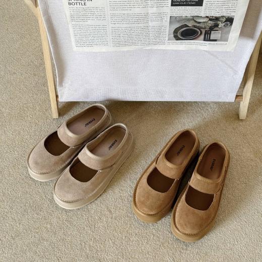 【澳洲品牌】EVERAU厚底玛丽珍浅口单鞋真皮休闲平底女鞋EA7086 商品图3