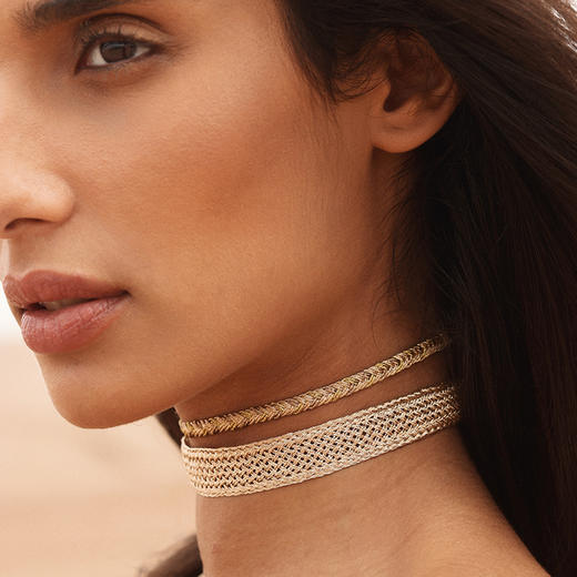 北京仓｜Maayaz-Nyla-玫瑰金色 编织 颈链［摩洛哥设计师］ 商品图1