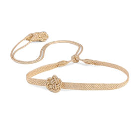 北京仓｜Maayaz-Flower-金色 花朵 盘结 颈链［摩洛哥设计师］