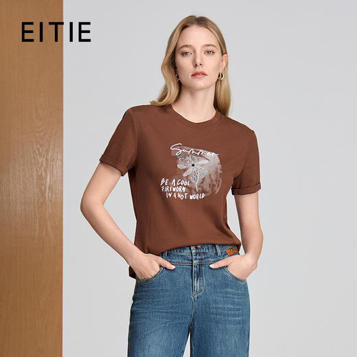 EITIE印花圆领T恤8302001 商品图0