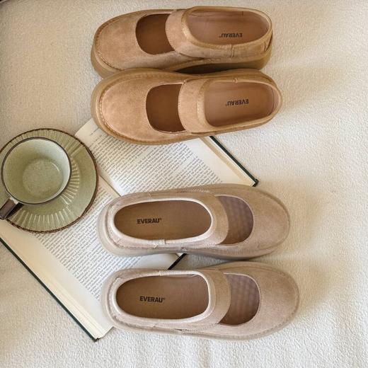 【澳洲品牌】EVERAU厚底玛丽珍浅口单鞋真皮休闲平底女鞋EA7086 商品图2