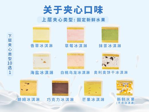 【爆款30选1】【可配送】6+4英寸八喜双层冰淇淋蛋糕100%纯动物淡奶油(ZB) 商品图3
