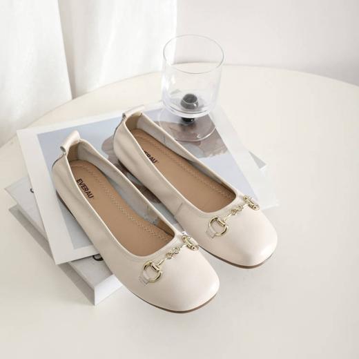 【澳洲品牌】EVERAU澳洲正品女鞋春夏新款乐福鞋平底单鞋一脚蹬澳洲牛皮EA7047 商品图5