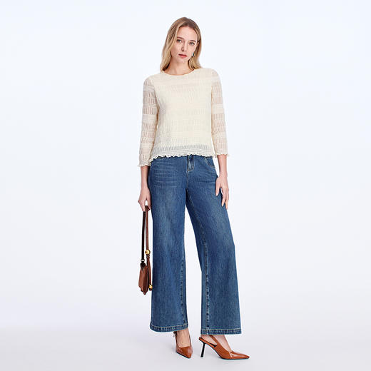 EITIE法式木耳边年秋季新款小上衣8313003 商品图3