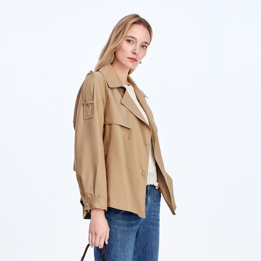 EITIE通勤时尚短款风衣8304006 商品图3