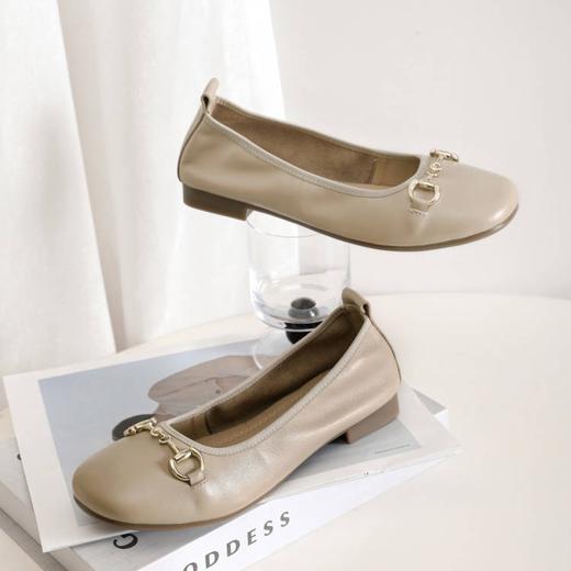 【澳洲品牌】EVERAU澳洲正品女鞋春夏新款乐福鞋平底单鞋一脚蹬澳洲牛皮EA7047 商品图3