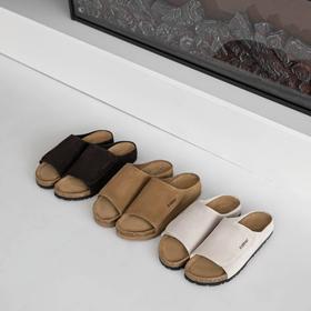 【澳洲品牌】EVERAU大吉岭茶魔术贴男士拖鞋一字凉拖鞋EA2051