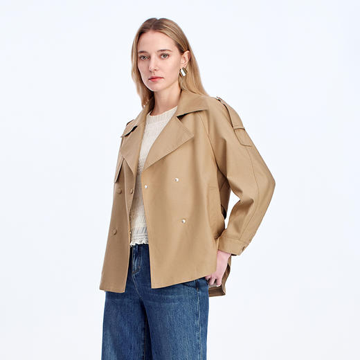 EITIE通勤时尚短款风衣8304006 商品图2