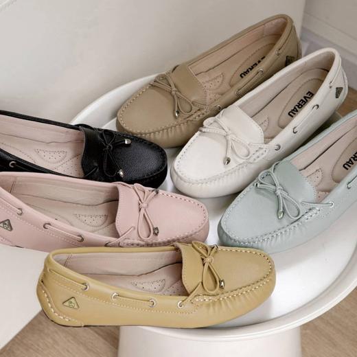 【澳洲品牌】EVERAU女鞋光面牛皮豆豆鞋开车休闲鞋平底减震透气EA1015 商品图4