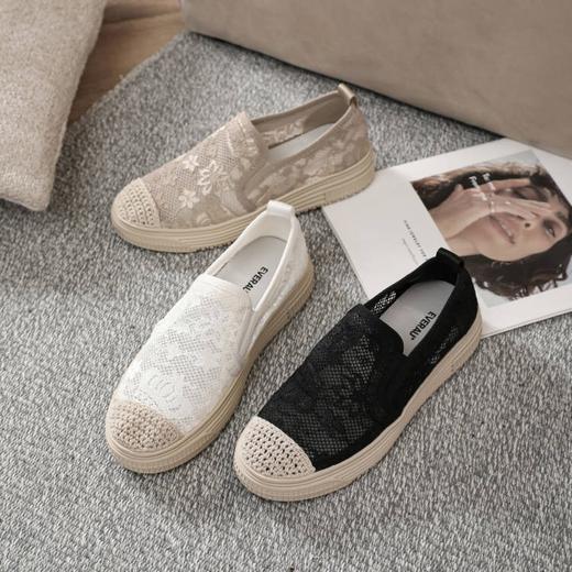 【澳洲品牌】EVERAU蕾丝渔夫鞋平底拼色单鞋软底EA7054 商品图2