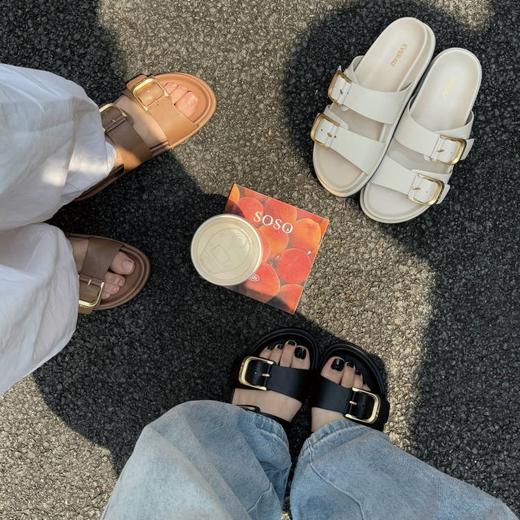 【澳洲品牌】EVERAU拖鞋女士夏季休闲厚底凉鞋 EA7088 商品图2