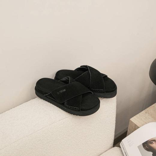 【澳洲品牌】EVERAU女拖鞋夏季一字拖女鞋厚底魔术贴露趾休闲女凉鞋EA2042 商品图6