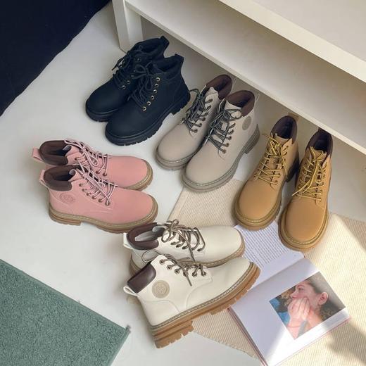 【澳洲品牌】EVERAU工装马丁靴男女鞋厚底休闲鞋户外登山鞋防滑增高EA4037 商品图0