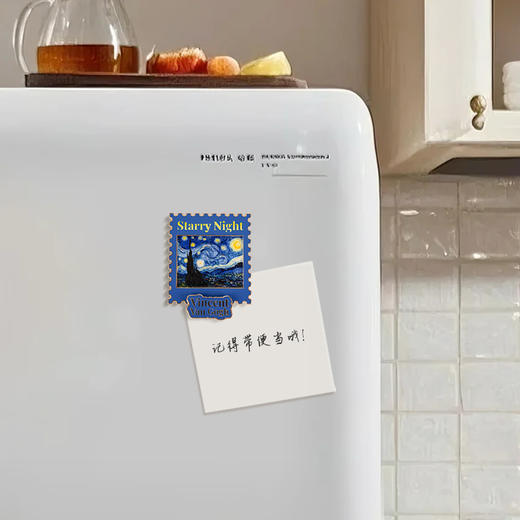 艺术梵高星空冰箱贴立牌金属复古高级感个性文创创意礼物生日 商品图3