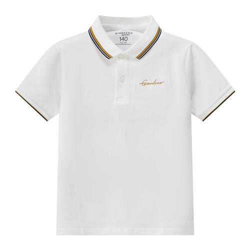 佐丹奴童装SS25商场同款【莱卡】棉字母刺绣短袖Polo03015256 商品图1