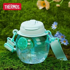 【特惠6折】膳魔师Tritan水杯双饮大容量带背带吸管水壶TCSZ-1000