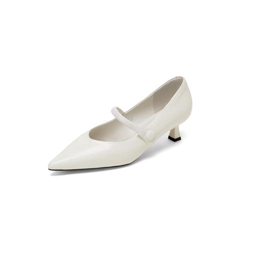 【秋季新款】西村名物2025年秋季新款小尖头舒软中跟浅口单鞋玛丽珍鞋X25CE30911 商品图2