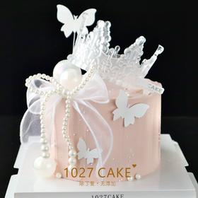 1027CAKE |  粉色系  水晶皇冠蛋糕