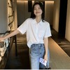 【三色可选】卷卷紫棉麻短袖衬衫 透气清爽舒适 款式百搭显瘦不挑身材 商品缩略图9