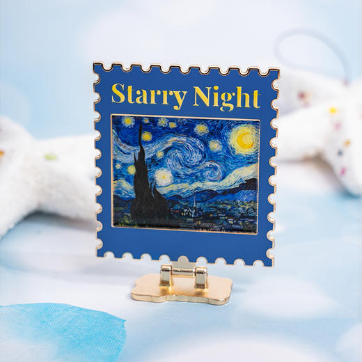 艺术梵高星空冰箱贴立牌金属复古高级感个性文创创意礼物生日 商品图1